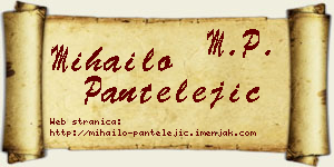 Mihailo Pantelejić vizit kartica